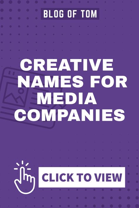 Explore a variety of unique and captivating names for your creative media company. Find the perfect name that truly embodies your brand, connects with your target audience, and leaves a memorable impact. Elevate your business with an unforgettable identity through carefully crafted company names. Unique Company Names, Names For Companies, Unusual Names, Catchy Names, Creative Media, Creative Names, Social Media Company, Name Generator, Media Company