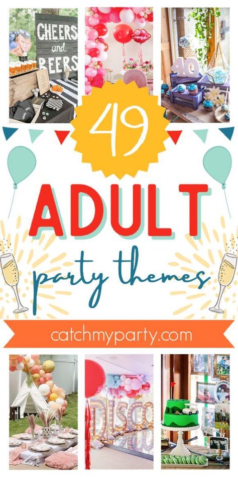 2023 Birthday Ideas, Multiple Birthday Party Ideas, Theme For Birthday Party For Women, Couple Theme Party Ideas, Simple Party Themes For Adults, Theme Parties For Women, April Theme Party, Trending Party Themes 2023, Spring Party Themes For Women