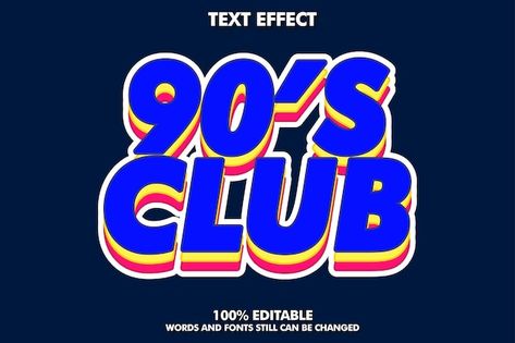 90s retro style text effect | Premium Vector #Freepik #vector #sign #modern #font #vintage 90s Style Logo, 90s Typeface, 90s Website Aesthetic, 90s Typography, 90s Font, Font Vintage, Music Project, Retro Text, Brand Ideas