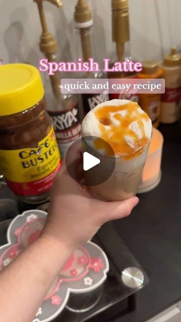 How To Make a Spanish Latte with instant espresso  This combination is one of my recent favorites and you don’t need any crazy ingredie... | Instagram Condensed Coffee Recipe, Cafe Bustelo Instant Espresso Recipe, Instant Espresso Recipes, Spanish Latte Recipe, Coffee With Sweetened Condensed Milk, Condensed Milk Coffee, Diy Iced Coffee, Cold Coffee Drinks Recipes, Instant Coffee Recipes