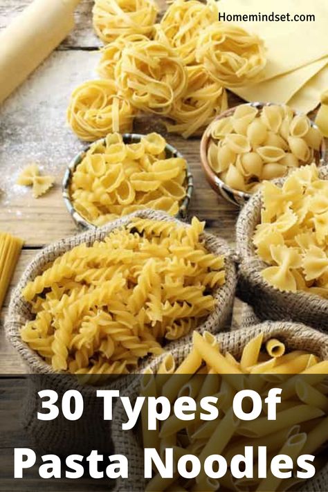 We give you 30 types of pasta noodles. We cover everything you need to know and much more in our complete guide. Spiral Noodles Recipes, Big Pasta Noodles, Curly Noodle Recipes, Different Kinds Of Pasta Noodles, Wide Pasta Noodles, Thick Spaghetti Noodles, Different Types Of Pasta Noodles, Large Pasta Noodles, Different Types Of Noodles