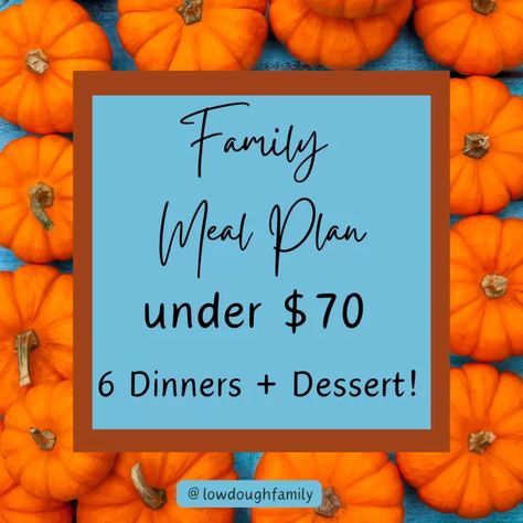 Comforting & Wholesome Dinners + Dessert for Under $70 (Week #42) – Low Dough Family Toddler Friendly Family Meals, Toddler Friendly Meals, Quick Delicious Dinner, Family Meal Planning, Delicious Dinner, Dessert For Dinner, Yummy Dinners, Family Meals, Meal Planning