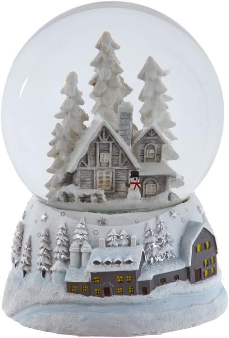 Amazon.com: 120MM Musical Snowy House Water Globe : Home & Kitchen Snowy House, Snowy Village, Water Globes, Christmas Classic, Kurt Adler, Office Holiday, Christmas Makes, Wedding Watch, Nutcracker Christmas