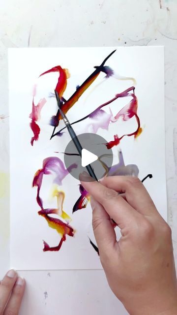 Safiyyah - Fine Artist & Textiles Designer on Instagram: "Love doing these intuitive play sessions #watercolours" Intuitive Artists, Intuitive Painting, Intuitive Art, Fine Artist, March 30, Willow Tree, Textile Artists, Textile Design, Abstract Art