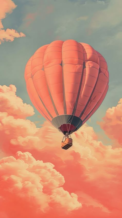 Canvas Painting Hot Air Balloon, Air Baloons Paintings, Baloon Drawings Sketches, Ballon Painting, Hot Air Balloon Photography, Ballon Drawing, Hot Air Balloon Painting, Hot Air Balloon Poster, Air Balloon Painting