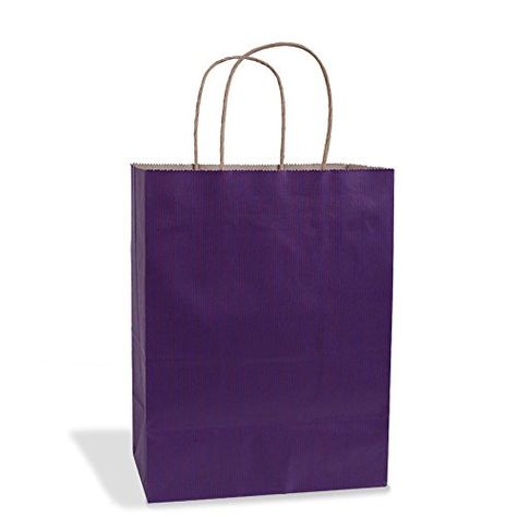 Purple Gift Bags 8x4.75x10.5" 100Pcs, $25.99 Casual Purple Shopping Bag, Everyday Purple Gift Bag, Purple Shopping Box Bag, Purple Rectangular Box Bag For Gift, Purple Square Shopping Bag, Bulk Shopping, Bags Purple, Retail Bags, Kraft Bag