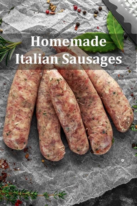 Italian Sausage Seasoning, Italian Sausage Recipe, Homemade Italian Sausage, Sausage Making Recipes, Home Made Sausage, Italian Sausages, Homemade Sausage Recipes, Sausage Seasoning, Italian Sausage Recipes