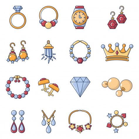 Jewelry Logo Ideas, Shop Vector, Icon Jewelry, Jewellery Design Sketches, Jewelry Logo, Jewelry Drawing, Cartoon Logo, 자수 디자인, Shop Icon