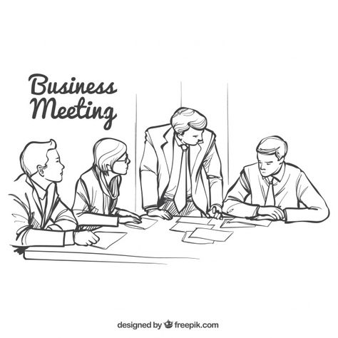 Business meeting sketches Free Vector Top Perspective, Advertising Campaign Design, Business Consulting Services, Edit Pictures, Sketch Free, Campaign Design, Meeting Agenda, New Scientist, Investor Relations