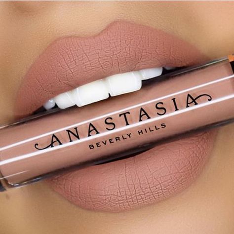 Stripped Liquid Lipstick @nataliya_makeup #anastasiabeverlyhills Nude Liquid Lipstick, Lipstick Tattoos, Anastasia Beverly Hills Liquid Lipstick, Anastasia Beverly Hills Makeup, Matte Lip Color, Neutral Beige, Lipstick Shades, Matte Liquid Lipstick, Fabulous Fashion