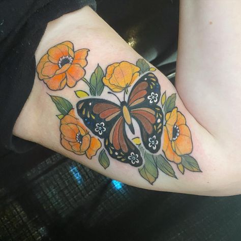 Mama Tried, Tattoo Board, Poppies Tattoo, Beautiful California, California Poppy, American Traditional Tattoo, Nature Tattoos, American Traditional, Best Tattoo