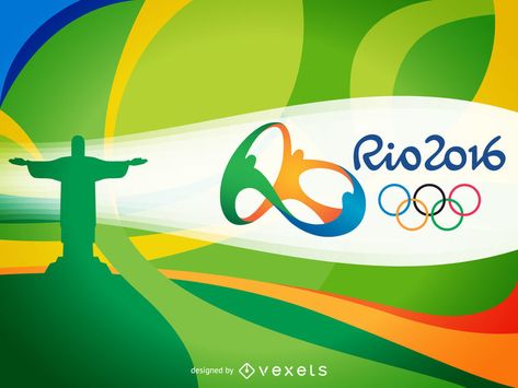 Olympic Games Poster, Brazil Style, Place Branding, Games Poster, 2016 Olympic Games, Olympic Rings, Rio 2016 Olympics, Slide Background, Summer Olympic Games