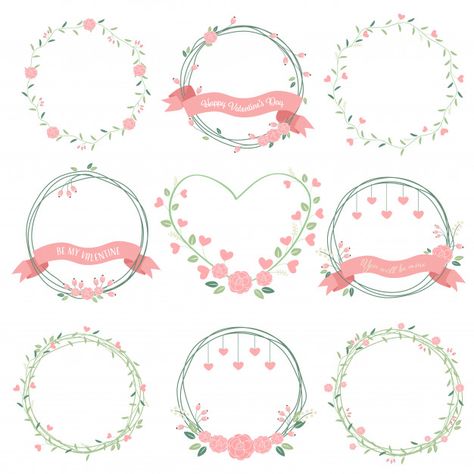 More than 3 millions free vectors, PSD, photos and free icons. Exclusive freebies and all graphic resources that you need for your projects Pink And White Background, Floral Wedding Invitation Card, Wreath Drawing, Purple Wedding Invitations, Wedding Invitation Card Template, 카드 디자인, Wedding Invitation Card Design, Pola Sulam, Romantic Flowers