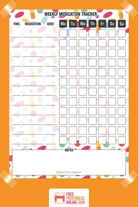 thumbnail for weekly medication tracker free printable Medication Tracker Chart, Medicine Chart Printable Daily, Medicine Log Sheet, Vitamin Tracker Printable Free, Medication Chart Printable Free, Medicine Chart Printable, Weekly Medication Log Free Printable, Daily Medication Log Free Printable, Medication Tracker Printables Free