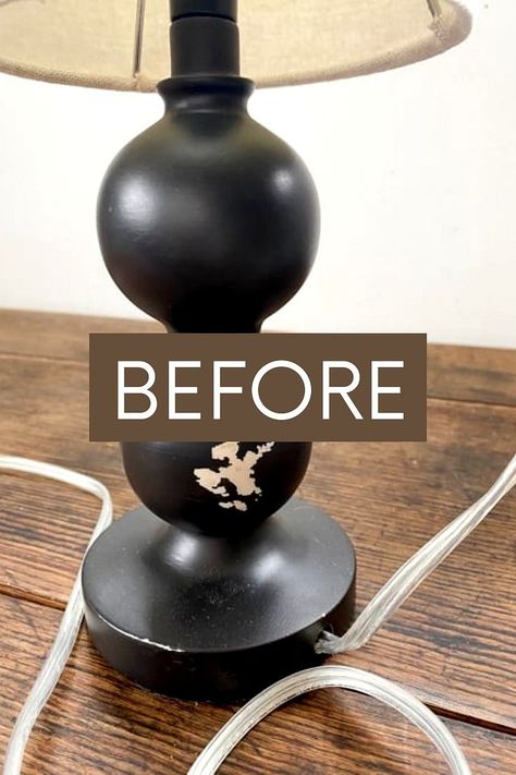 DIY farmhouse lamp makeover tutorial. budget home decorating, upcycled lamp makeover. Diy Farmhouse Lamp, Green Dresser Makeover, Modern Farmhouse Lamps, Floor Lamp Makeover, Thrift Store Lamp Makeover, Spray Paint Lamps, Farmhouse Lamp, Lamp Redo, Diy Lamp Makeover