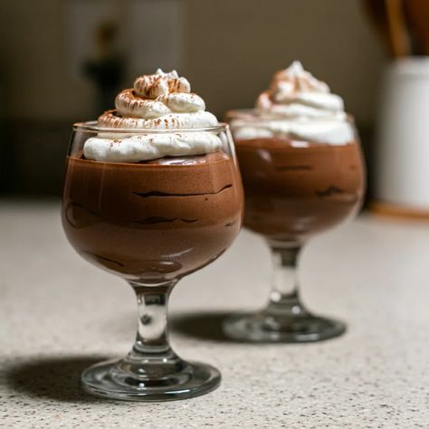 WW 2-Point Chocolate Pudding - Little Healthy Life Weight Watcher Pudding Desserts, Ww Chocolate Mousse, Ww Chocolate Pudding, Ww Desserts Easy, Healthy Chocolate Pudding, Weight Watchers Plan, Pudding Parfait, Chocolate Pudding Recipes, High Protein Desserts