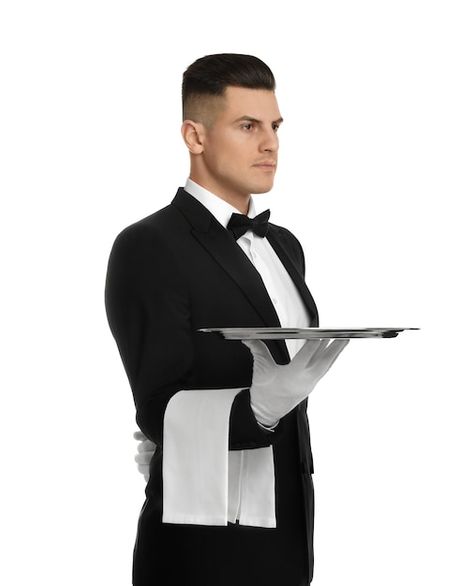 Photo elegant butler holding silver tray... | Premium Photo #Freepik #photo #serve #waiter #restaurant-staff #hotel-staff Waiter Restaurant, Restaurant Staff, Pretty Nature Pictures, Pretty Nature, Hotel Staff, Silver Trays, Premium Photo, Nature Pictures, Hold On