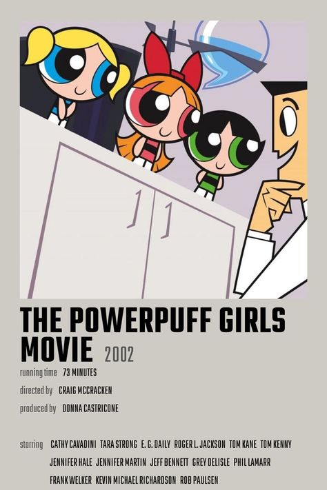 Signing Ideas, Powerpuff Girls Movie, Kevin Michael Richardson, Tom Kenny, Romcom Movies, Tara Strong, Disney Movie Posters, Girl Film, Powerpuff Girl