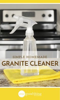 Granite Countertop Cleaner, Homemade Granite Cleaner, Granite Cleaner, How To Clean Granite, Cleaning Painted Walls, Glass Cooktop, Deep Cleaning Tips, Homemade Cleaning Products, Household Cleaning Tips