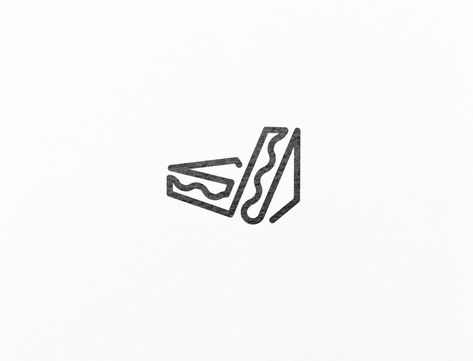 A minimalistic logo design for a sandwich shop out of one line. by matteomueller Minimalist Logo Design Food, Minimalist Food Logo, Sandwich Logo Design, Sandwich Shop Design, Sandwich Shop Logo, Sandwich Logo, Logo Design Food, Minimalistic Logo Design, Minimalist Logos