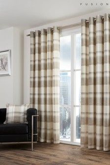 Fusion Balmoral Check Lined Eyelet Curtains Tartan Curtains, Eyelet Curtains, Grey Curtains, Cotton Curtains, Lined Curtains, Curtain Designs, Colorful Curtains, Bed Styling, Curtains With Blinds