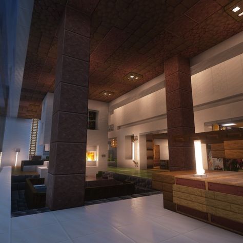 Minecraft sci-fi cliff house #minecraft #minecraftbuilds #minecraftscifi #minecraftfuturistic #futuristichouse #modernhouse #scifihouse #minecraftmountainhouse #minecraftcliffhouse Minecraft Interior Design Big House, Minecraft Penthouse, Modern Mansion Minecraft, Minecraft Cliff House, Sci Fi House, Minecraft Mountain House, Modern Minecraft, Modern House Minecraft, Mc Ideas