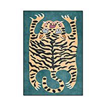 Cheetah Print Rug, Cat Rug, Tiger Rug, Cartoon Tiger, Carpets For Kids, Novelty Rugs, Bright Paintings, Living Room Green, Kids Play Area