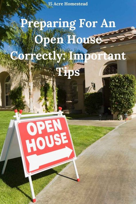 Preparing for an open house when selling your home is so important. Use these tips to do so successfully. Open Houses Ideas, Open House Set Up Ideas, Open House Tips For Sellers, Open House Signs Real Estate, Open House Set Up, Open House Ideas Real Estate Set Up, Open House Ideas Real Estate, Open House Staging, Open House Ideas