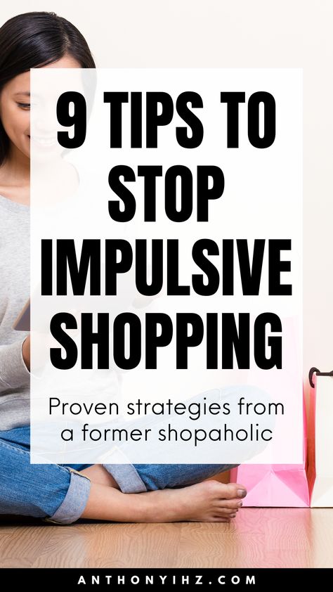 Shopping For Clothes, Saving Habits, Buying Stuff, Stop Shopping, Best Money Saving Tips, Money Saving Strategies, Spending Habits, Managing Your Money, Financial Advice