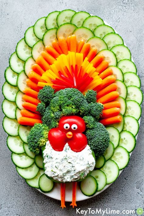 Turkey Veggie Tray Vegetable Platters, Thanksgiving Crudite, Thanksgiving Bruschetta, Veggie Tray Thanksgiving, Thanksgiving Appetizers For Kids, Healthy Thanksgiving Appetizers, Make Ahead Thanksgiving Appetizers, Thanksgiving Finger Foods, Thanksgiving Appetizers Ideas