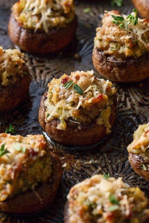 Baker By Nature Recipes, Cranberry Baking, Sausage Stuffed Mushrooms, Crab Stuffed Mushrooms, Baker By Nature, Crab Stuffed, Holiday Appetizers Recipes, Stuffed Mushroom, Appetizer Ideas