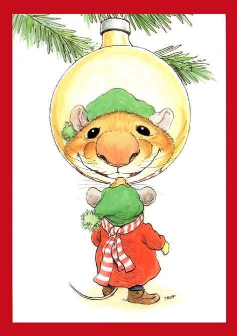 Cute Animal Christmas Cards, Christmas Card Art Drawing, Christmas Mouse Drawing, Christmas Card Ideas Watercolour, Cute Christmas Cards Drawing, Christmas Cards Animals, Christmas Card Ideas Drawing, Christmas Card Painting Ideas, Christmas Card Drawing