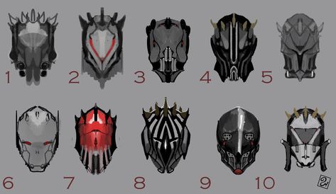 Starwars Helmet Design, Sith Mask Concept, Zabrak Sith, Sith Lord Cosplay, Sith Mask, Sith Armor, Anbu Mask, Sith Order, Hollow Mask