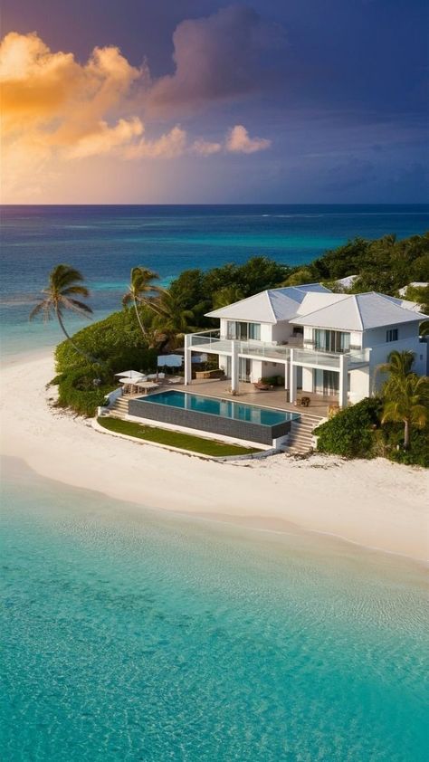 Beach House Pool Ocean Views, Beach House Mansion, Beach Mansions, Villa Am Meer, White Facade, Houses By The Beach, Beach Mansion, Luxurious Villa, Billionaire Life