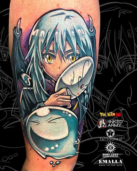 Rimuru Tempest Tattoo Design, Anime Tattoo Highschool Dxd, That Time I Got Reincarnated As A Slime Tattoo Ideas, Rimuru Tempest Tattoo Idea, That Time I Got Reincarnated As A Slime Fanart, That Time I Got Reincarnated As A Slime Tattoo, Rimuru Tattoo, Rimuru Tempest Tattoo, Reincarnated As A Slime Tattoo