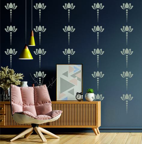 Wall Stencil Stencil Designs Wall Living Room, Asian Paint Design, Living Room Designs India, Simple Wall Paintings, Room Color Combination, Wall Color Combination, Indian Bedroom Decor, Living Room Wall Color, House Wall Design