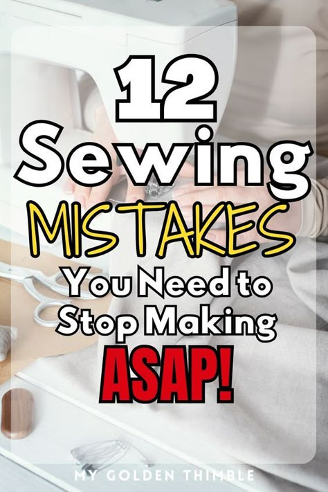 Sewing wisdom for beginners! Explore our lessons on avoiding and overcoming mistakes, ensuring your journey into the world of stitches is smooth and rewarding. #SewingWisdom #BeginnerSewing #SewingMistakes #SewingTips Sewing Repairs, Sewing Machine Tension, Beginning Sewing, Diy Clothes Patterns, Learn Sewing, Serger Sewing, Tips For Sewing, Patterns For Sewing, Sewing Machine Basics