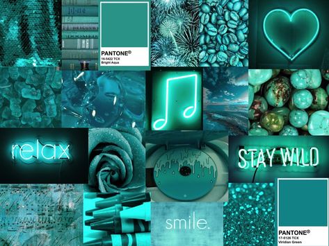 turquoise/aqua mood board | margaret Turquoise Mood Board, Call Aesthetic, Neon Turquoise, Turquoise Aesthetic, Purple Aesthetic Background, Colour Pallets, Turquoise Wallpaper, Color Boards, Aqua Wallpaper