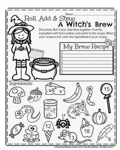 Halloween Addition Activities, Free Halloween Worksheets, Halloween Worksheets Free, Worksheets For First Grade, Oppgaver For Barn, Halloween Math Worksheets, Halloween Centers, Halloween Math Activities, Halloween Lesson