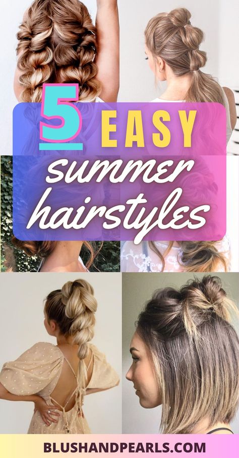 Swim Hairstyles, Pool Day Hair, Easy Summer Hair, Easy Beach Hairstyles, Easy Updos For Long Hair, Hair Colorful, Ponytail Hairstyles Easy, Easy Hairdos, Pool Pool