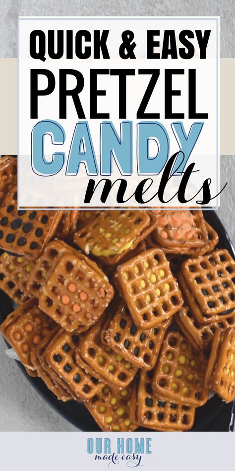 Quick & Easy Pretzel Candy Melts for those who love salty and sweet! You can customize them for any party theme. Click to see the recipe! #candy #pretzel#birthdaytreats #wilton Pretzel Candy Melts, Pretzel Candy, Wilton Candy Melts, Pretzels Recipe, Construction Birthday, Candy Melts, Homemade Desserts, Rubber Ducky, Family Favorite Meals