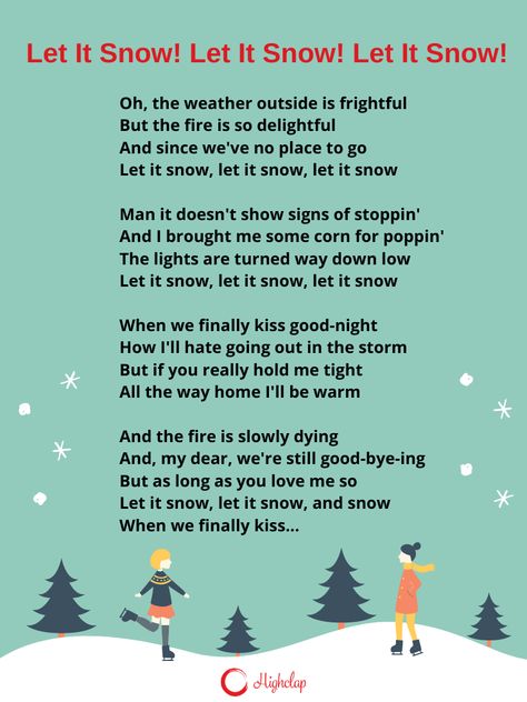 Let It Snow Lyrics, Let It Snow Song, Frosty The Snowman Lyrics, Winter Song Lyrics, Snowman Lyrics, Winter Lyrics, Snow Lyrics, Christmas Song Lyrics, Snowman Songs