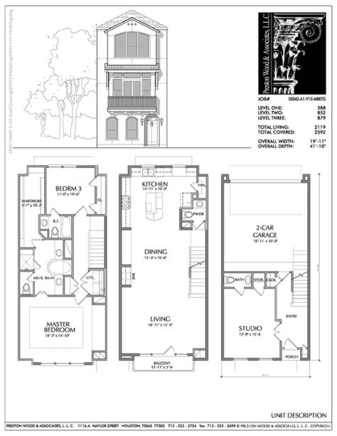 Brownstone Homes, Townhome Design, Luxury Town Home Floor Plans – Preston Wood & Associates Brownstone Floor Plan, Townhome Design, Brownstone Homes, Luxury Townhouse, Town Home, Home Floor Plans, Sims House Plans, 2 Story Houses, Electrical Plan