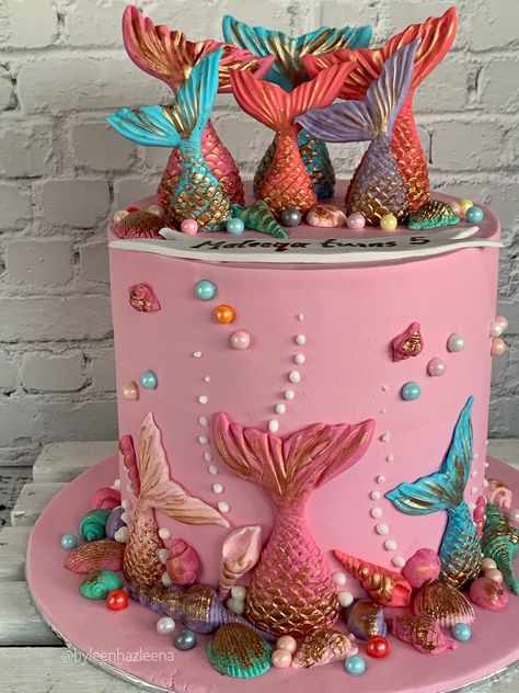 Ocean Themed Birthday Party, Decor Tort, Ocean Theme Birthday, Mermaid Birthday Cakes, Birthday Signs, Cakes Decorating, Baking Inspiration, Mermaid Cakes, Cake Making