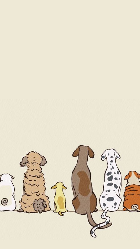 Cute Dog Backgrounds Cartoon, Vetmed Wallpaper, Paw Print Wallpaper Aesthetic, Cute Dog Cartoon Wallpaper, Cute Dogs Wallpaper Aesthetic Cartoon, Aesthetic Dog Wallpaper Cartoon, Dog Wallpaper Drawing, Paw Wallpaper Iphone, Wallpaper Backgrounds Dog