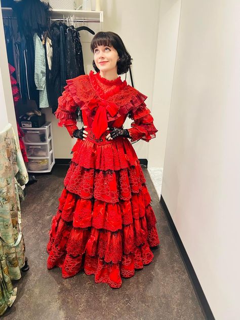 Lydia Deetz Dress, Lydia Deetz Icon Musical, Costumes From Your Closet, Lydia Deetz Elizabeth Teeter, Lydia Red Dress Beetlejuice, Lydia Deetz Red Dress, Lydia Beetlejuice Musical, Elizabeth Teeter, Lydia Deetz Cosplay