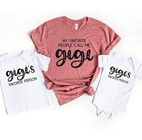 Lulu Shirts, Mimi Shirts, Gigi Life, Funny Grandma Shirts, Cricket Crafts, Gigi Gift, Gigi Shirts, Grandma Quotes, My Favorite People Call Me