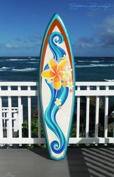 Easy Surfboard Painting, Surf Board Painting Ideas, Cute Surfboard Designs, Cute Surfboards, Surfboard Design Art, Surfboard Art Decor, Surf Board Designs Surfboard Art, Surf Board Designs Surfboard Art Paint, Surfboard Drawing