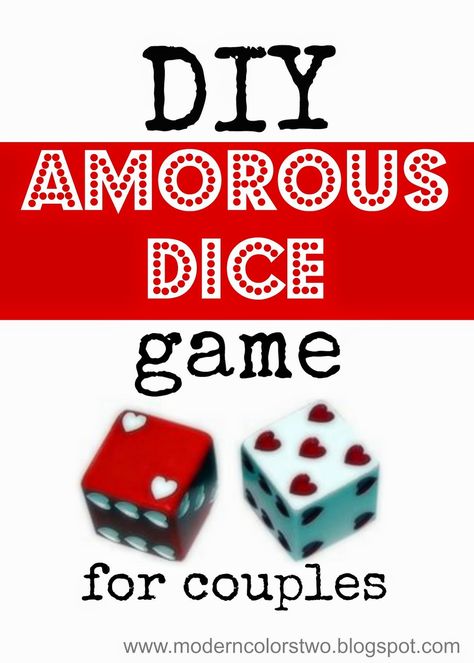 Quirky Bohemian Mama - A Bohemian Mom Blog: DIY *AMOROUS* Dice Game for couples Diy Games For Couples, 2 Person Games, Drinking Games For Two, Adult Games For Couples, Diy Board Games, Couples Game Night, Couples Games, Game For Couples, Board Games For Couples