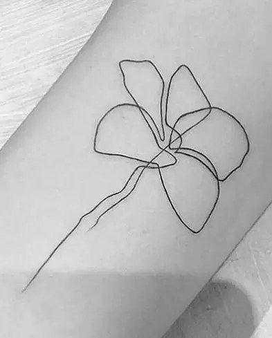 Orchid Tattoos: Meanings & Inspiration Orchid Outline Tattoo, Orchid Tattoo Minimalist, Fine Line Orchid Tattoo, Orchid Tattoo Meaning, Orchid Tattoos, Orchid Flower Tattoos, Hipster Coffee Shop, Viking Rune Tattoo, Hipster Coffee